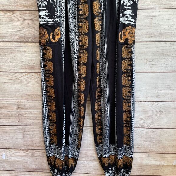 QIANXIZHAN ASIAN PRINT JOGGERS - Picture 3 of 5